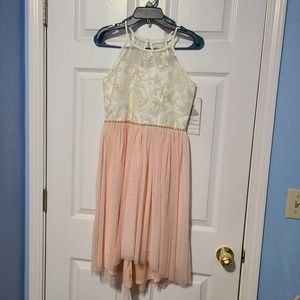 🆕️ Beautiful Rare Edition Peach Dress Girls Size 16